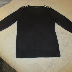 Banana Republic Black Sweater 3/4 length sleeve M